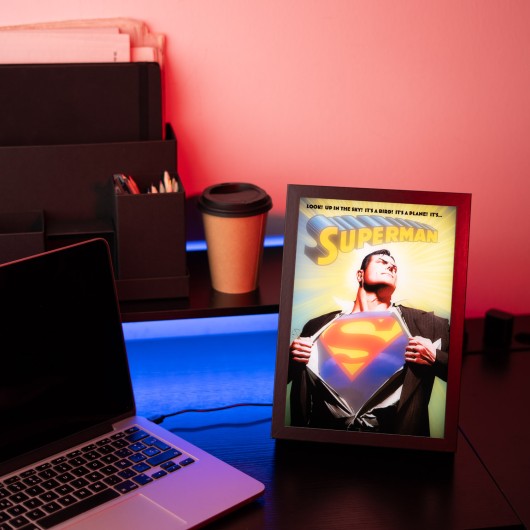 IMPRESSION LED ENCADRÉE DC COMICS SUPERMAN