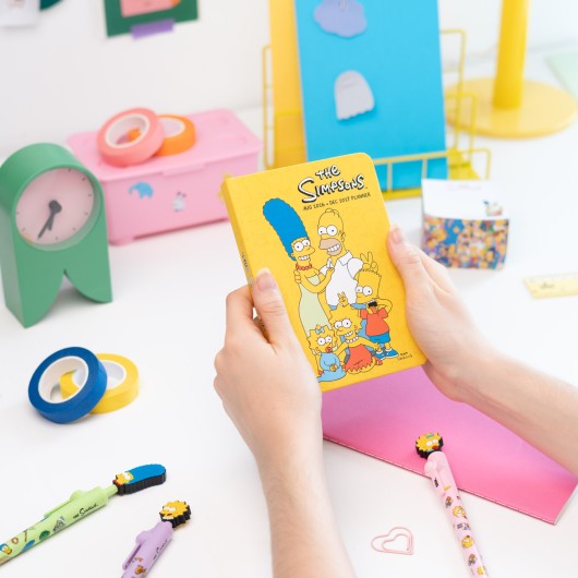 AGENDA SCOLAIRE 2026/2027 SEMAINIER POCKET 17 MOIS LES SIMPSON