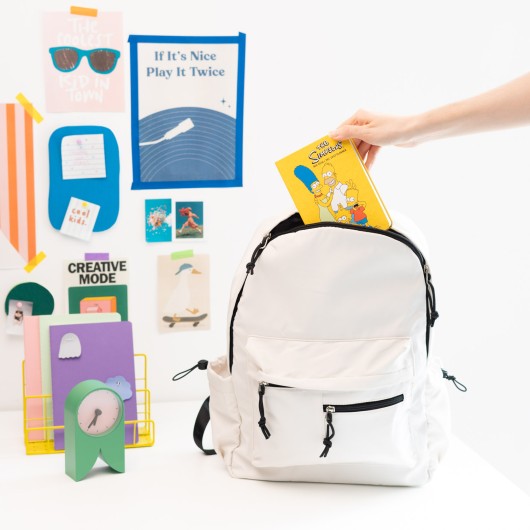 AGENDA SCOLAIRE 2026/2027 SEMAINIER POCKET 17 MOIS LES SIMPSON