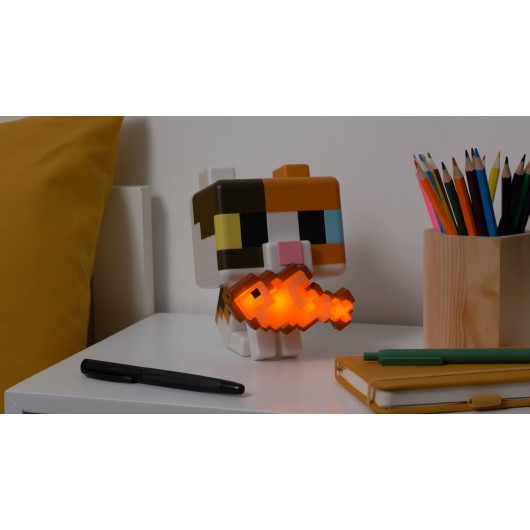 LAMPE GLOBUDDIES MINECRAFT CAT