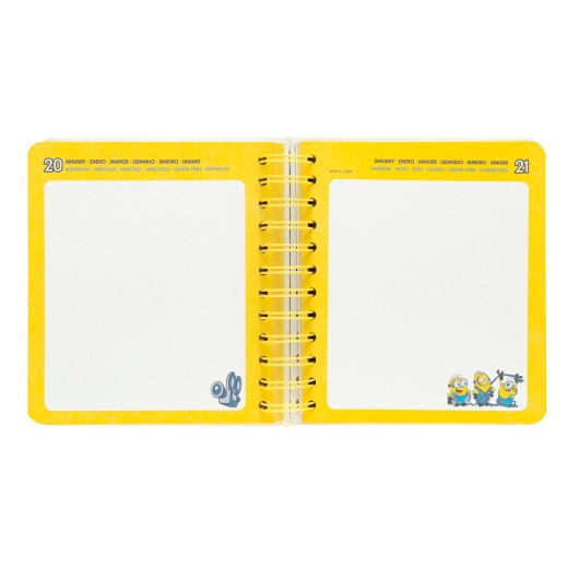 AGENDA SCOLAIRE 2026/2027 JOURNALIER M 11 MOIS MINIONS