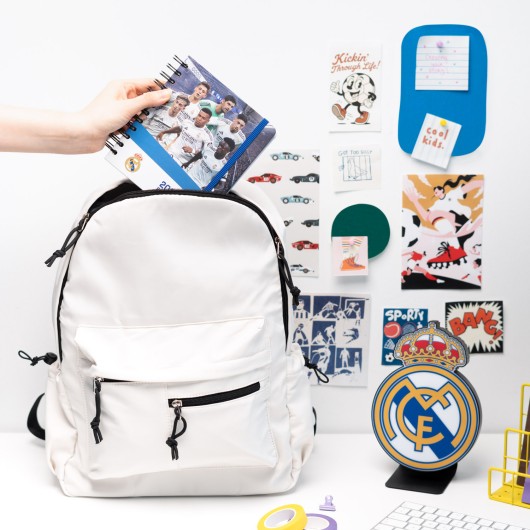AGENDA SCOLAIRE 2026/2027 JOURNALIER M 11 MOIS REAL MADRID