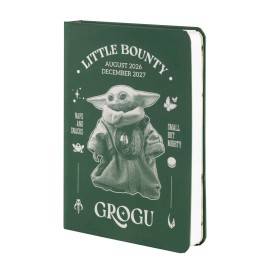 AGENDA SCOLAIRE 2026/2027 SEMAINIER POCKET 17 MOIS STAR WARS THE MANDALORIAN AND GROGU