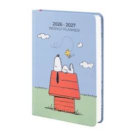 AGENDA SCOLAIRE 2026/2027 SEMAINIER POCKET 17 MOIS SNOOPY