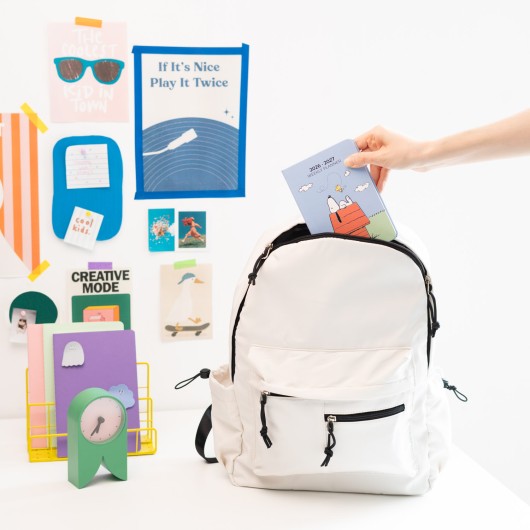 AGENDA SCOLAIRE 2026/2027 SEMAINIER POCKET 17 MOIS SNOOPY