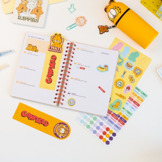 AGENDA SCOLAIRE 2026/2027 SEMAINIER A5 12 MOIS GARFIELD
