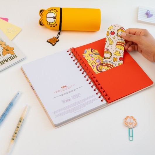 AGENDA SCOLAIRE 2026/2027 SEMAINIER A5 12 MOIS GARFIELD