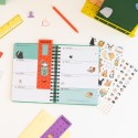 AGENDA SCOLAIRE 2026/2027 SEMAINIER A5 12 MOIS MEOW MEOW