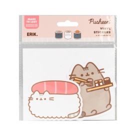 PACK 2 AUTOCOLLANTS VINYLE PUSHEEN SUSHI ROLL 1
