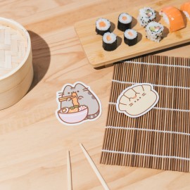 PACK 2 AUTOCOLLANTS VINYLE PUSHEEN SUSHI ROLL 6 2