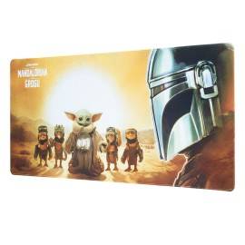TAPIS DE SOURIS XL STAR WARS THE MANDALORIAN ET GROGU