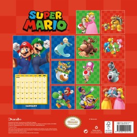 CALENDRIER 2027 30X30 SUPER MARIO (PLASTIC FREE) 2