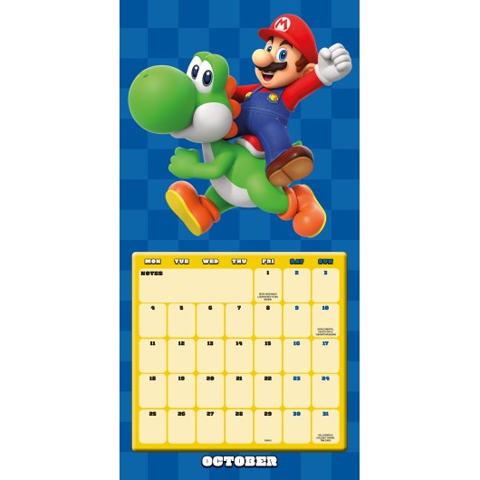 CALENDRIER 2027 30X30 SUPER MARIO (PLASTIC FREE)