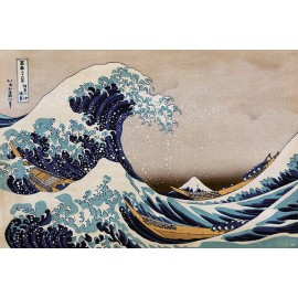 POSTER HOKUSAI LA GRANDE VAGUE DE KANAGAWA