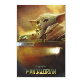 POSTER STAR WARS THE MANDALORIAN - GROGU POD