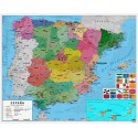 MINI POSTER CARTE D'ESPAGNE