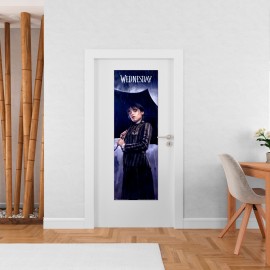 POSTER PORTE MERCREDI ADDAMS 2