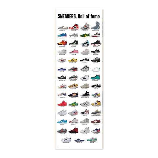 POSTER PORTE SNEAKERS HALL OF FAME