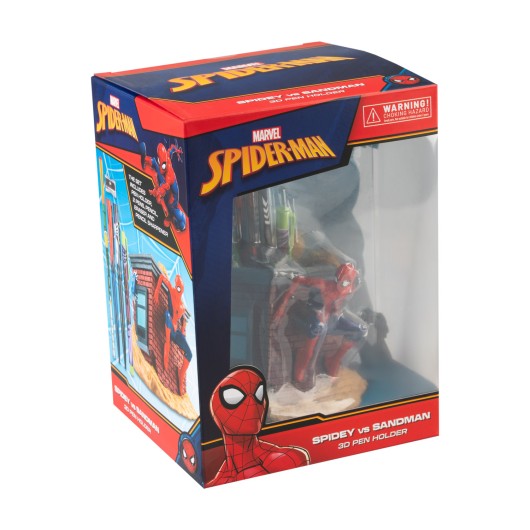 POT A CRAYONS ET ENSEMBLE D'ECRITURE MARVEL SPIDER-MAN