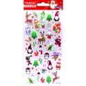STICKERS TWEENY FOAMY NOËL GNOMES ET ANIMAUX