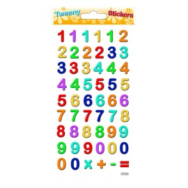 STICKERS TWEENY FOAMY NUMÉROS BRILLANTS