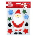 STICKERS GEL DÉCO NOËL PAPA NOËL ÉTOILES