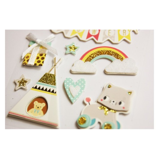 STICKERS SCENY SCRAP & DÉCO BÉBÉ RELIEF