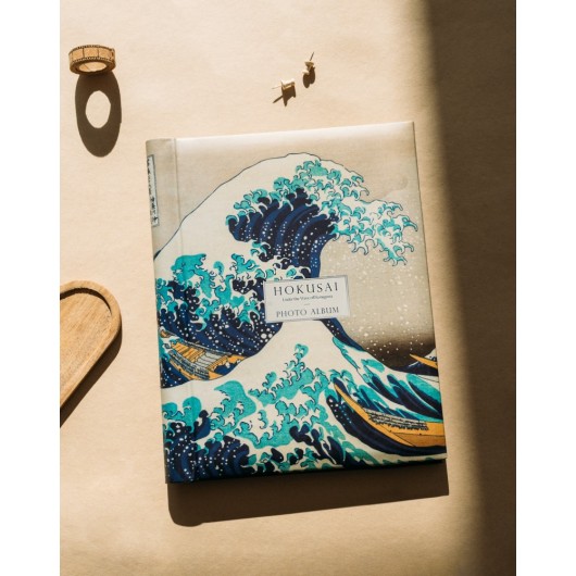 ALBUM PHOTO 24X32 CM 30 PAGES ADHESIVES HOKUSAI LA GRANDE VAGUE DE KANAGAWA