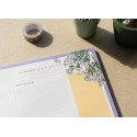 BLOC PLANIFICATEUR HEBDOMADAIRE A3 BOTANICAL WILD FLOWERS ALLEMAND KOKONOTE