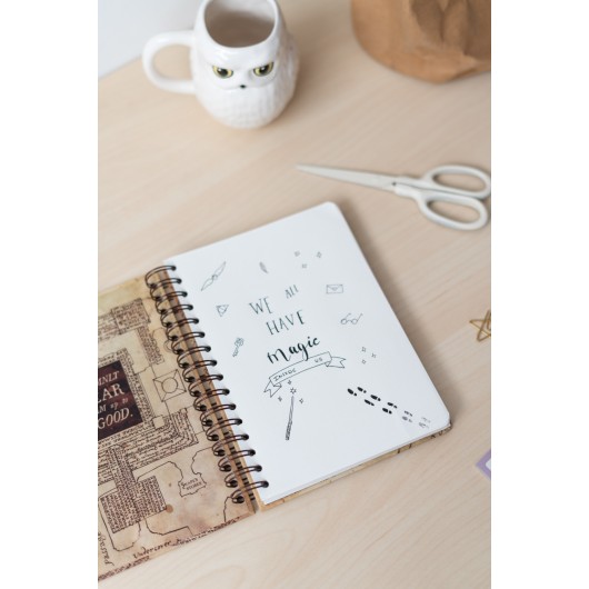 CARNET COUVERTURE RIGIDE A5 HARRY POTTER