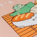 TAPIS DE SOURIS EN SIMILI CUIR (PU) PUSHEEN SUSHI ROLL
