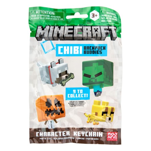 PORTE-CLÉS BACKPACK BUDDIES MINECRAFT SERIE 3 DISPLAY 24 UNITÉS