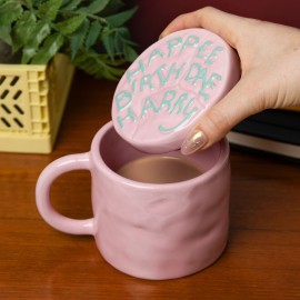 TASSE AVEC COUVERCLE GATEAU D'ANNIVERSAIRE