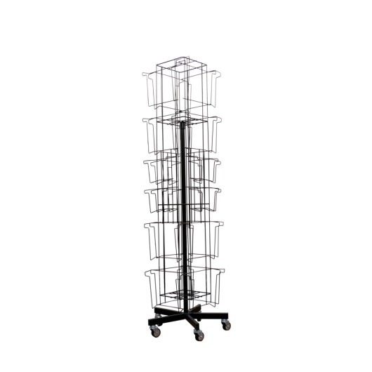 PRÉSENTOIR ROTATIF 4 FACES CALENDRIERS C-24  NOIR 16C+8SB (SANS MARCHANDISE)