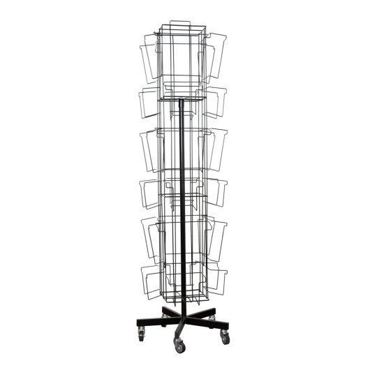 PRÉSENTOIR ROTATIF 4 FACES CALENDRIERS 12+12 - 30X30 + DELUXE (SANS MARCHANDISE)