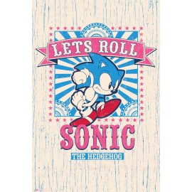 POSTER SONIC LET´S ROLL