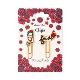 CLIPS CON TOPPER FRIDA KAHLO