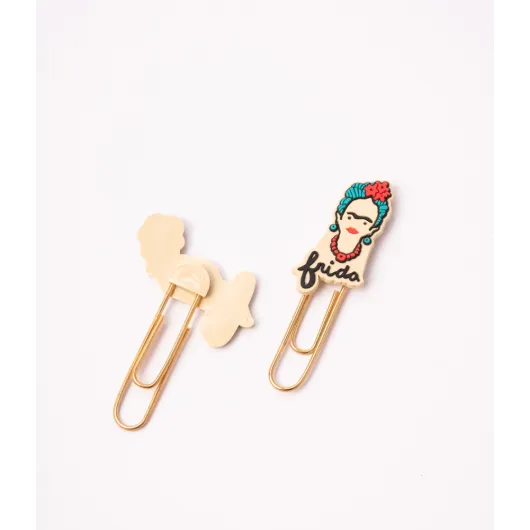 CLIPS CON TOPPER FRIDA KAHLO