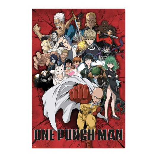POSTER ONE PUNCH MAN HEROES
