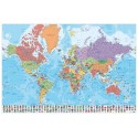 POSTER MAPA MUNDO ES FISICO POLITICO