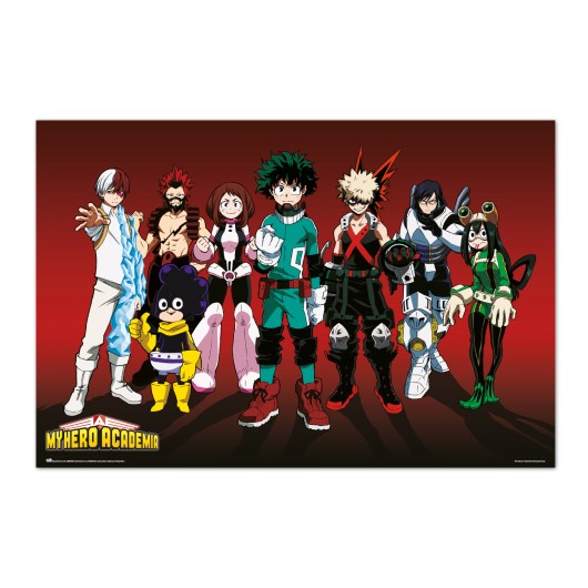 POSTER MY HERO ACADEMIA HERO VERSION