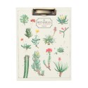 CARPETA A4 CON PINZA BOTANICAL CACTI