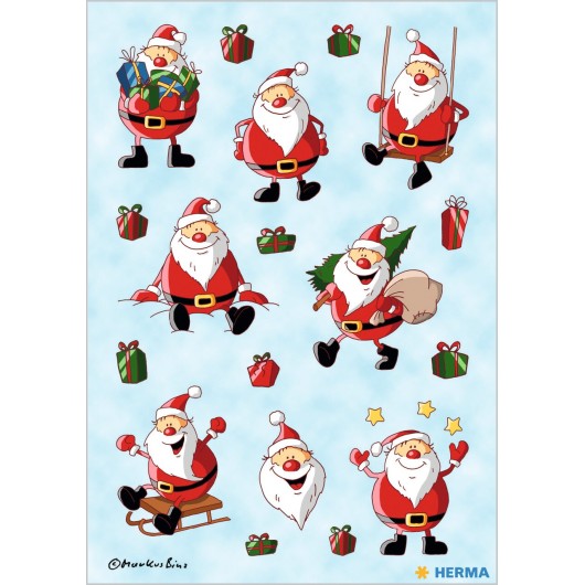 PEGATINAS DECOR PAPA NOEL