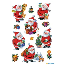 PEGATINAS DECOR PAPA NOEL FELIZ