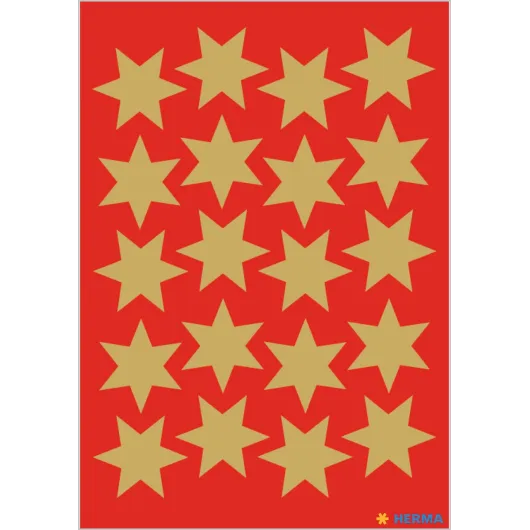 PEGATINAS DECOR ESTRELLAS DORADAS 21 mm