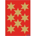 PEGATINAS DECOR ESTRELLAS DORADAS 33 mm