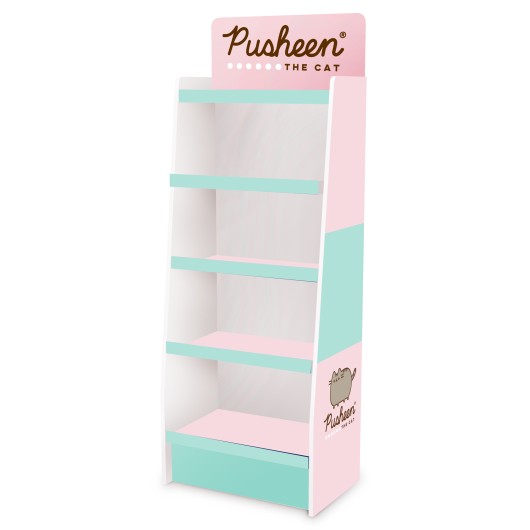EXPOSITOR 1/4 PALET CARTON 5 BALDAS PUSHEEN