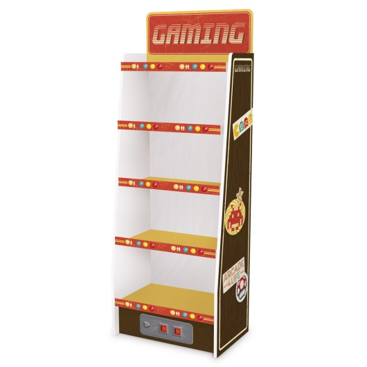 EXPOSITOR 1/4 PALET CARTON 5 BALDAS GAMER