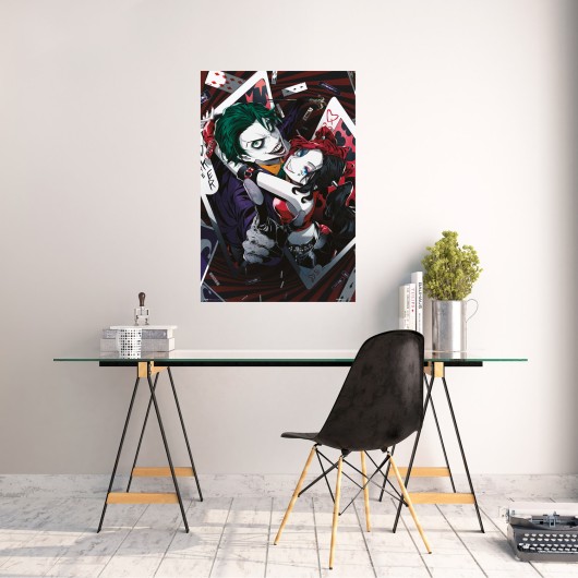 POSTER DC COMICS HARLEY QUINN Y JOKER ANIME