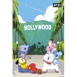 POSTER BT21 HOLLYWOOD